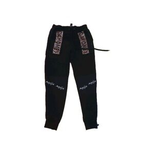 RBX Dahomey Agojie Men's Fleece Joggers Size M - Black/Kente Print History Tech